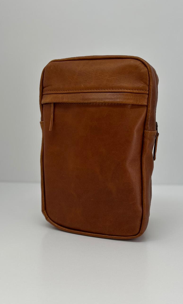 The Max Sling in toffee leather